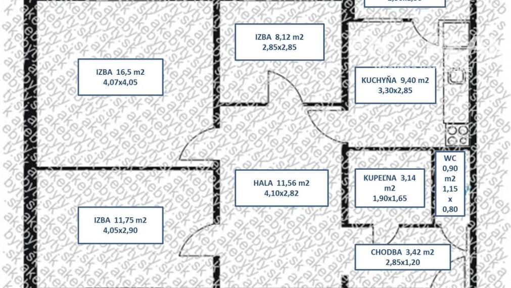 Na prenájom zariadený a kompletne zrekonštruovaný 3 izbový byt neďaleko OC VIVO